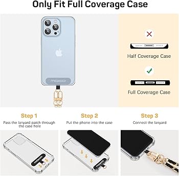 Amazon.com: MoKo Phone Lanyard Crossbody, Universal Phone Chain