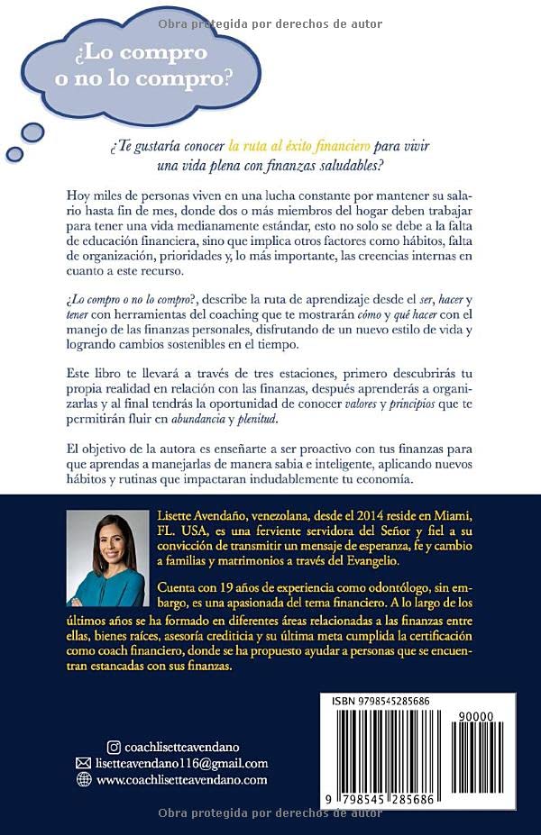 Miniatura 2 de Lo compro o no lo compro Descubre la ruta al éxito financiero a través del ser, hacer y tener (Spanish Edition)