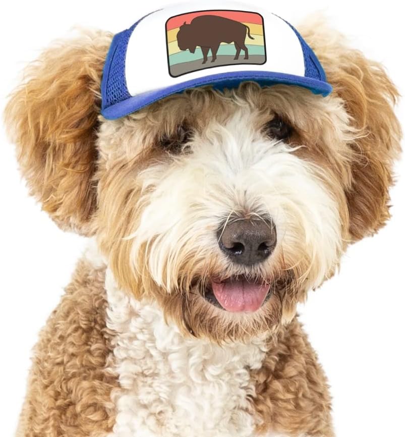 Nature Collection, PupLid Trucker Hats for Humans Stylish Sun Protection Human Hat to Match and Twin with Your Dog (Red Bear)
