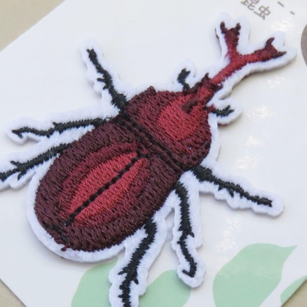 Amazon.co.jp: カブトムシ 昆虫 刺繍 アイロン ワッペン アップリケ