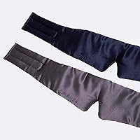 Vista 1 de Lovers Pack 2 mascarillas de seda para dormir, 1 azul medianoche y 1 rosa damasco