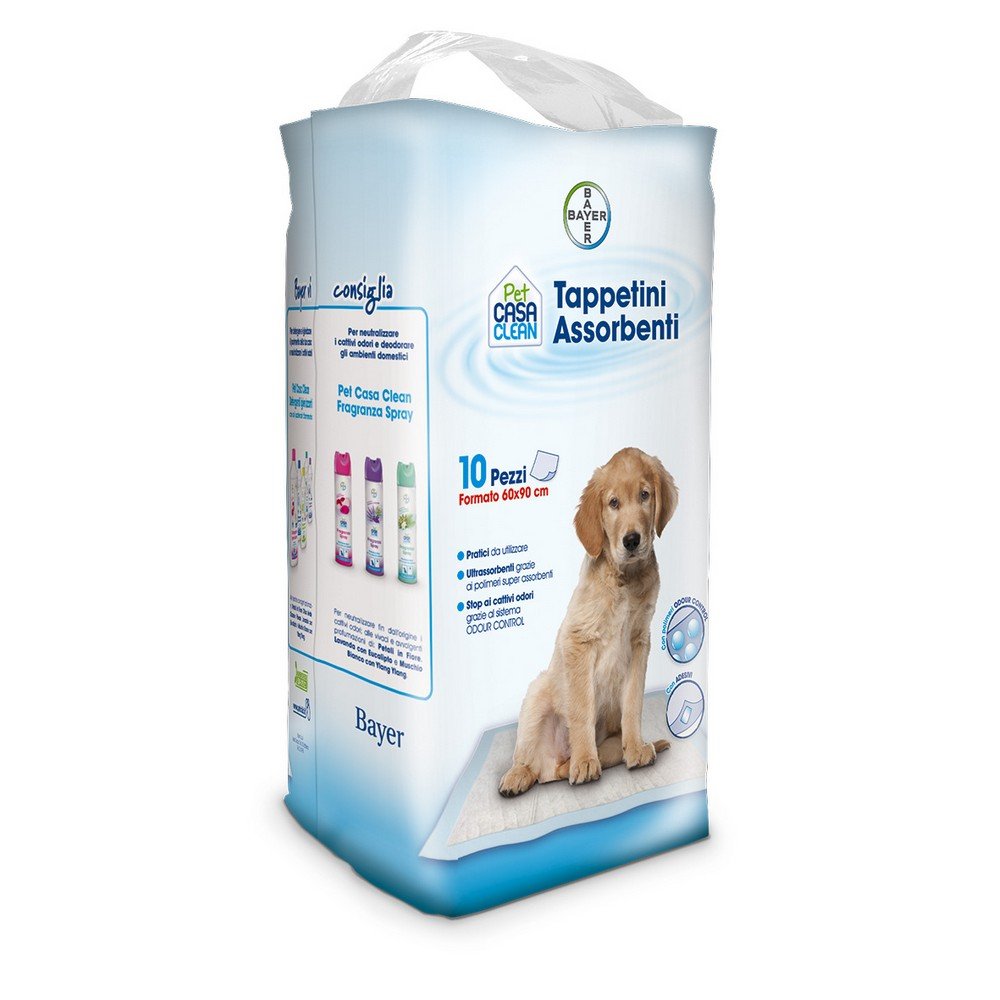 Bayer Sano e bello Pet Casa Clean Tappetino Igienico 60 x 90 cm 10pz