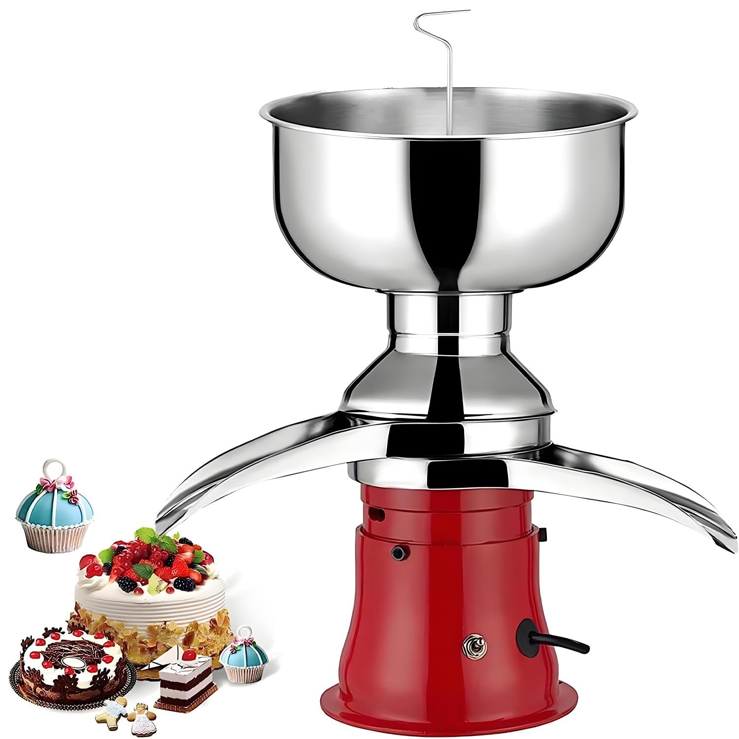 Elektrische Milchcreme-Trennmaschine, 50L/h Edelstahl Zentrifugal für hausgemachte Sahne und Magermilch