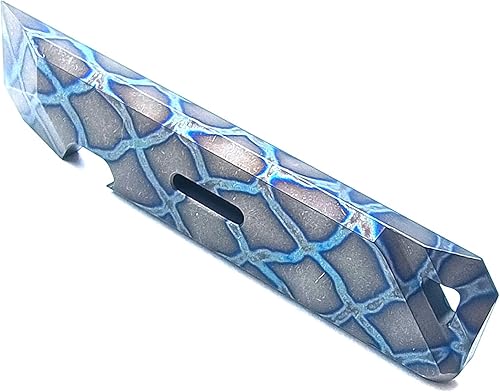 Miniatura 2 de FANYCS - Barra de palanca de titanio con función de apertura de botellas, multiherramienta portátil EDC de multiherramienta (azul horneado)