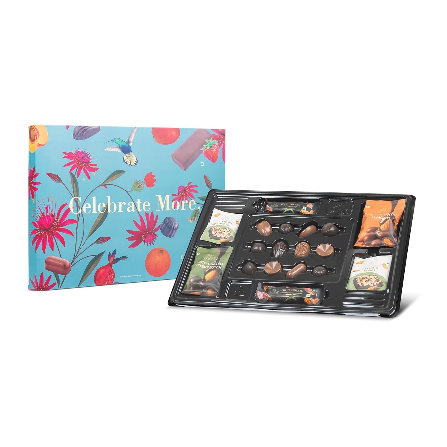 SMOOR EID Premium Celebration Box of 20 | Chocolates Gift Pack Gifting best for Eid, Ramadan, Birthday, Anniversary, Gifting & Snacking, Festive & Celebration | (262gm)