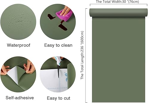 Vista 72 de CHIHUT Papel tapiz de color naranja para despegar y pegar de 17.7 x 100 pulgadas, mate, autoadhesivo, extraíble, papel adhesivo naranja sólido