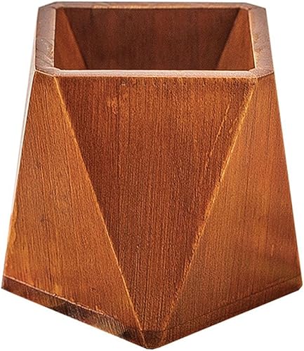 Portalápices de madera con soporte para lápices vintage, caja de almacenamiento de madera, soporte para bolígrafo de escritorio para oficina, escuela