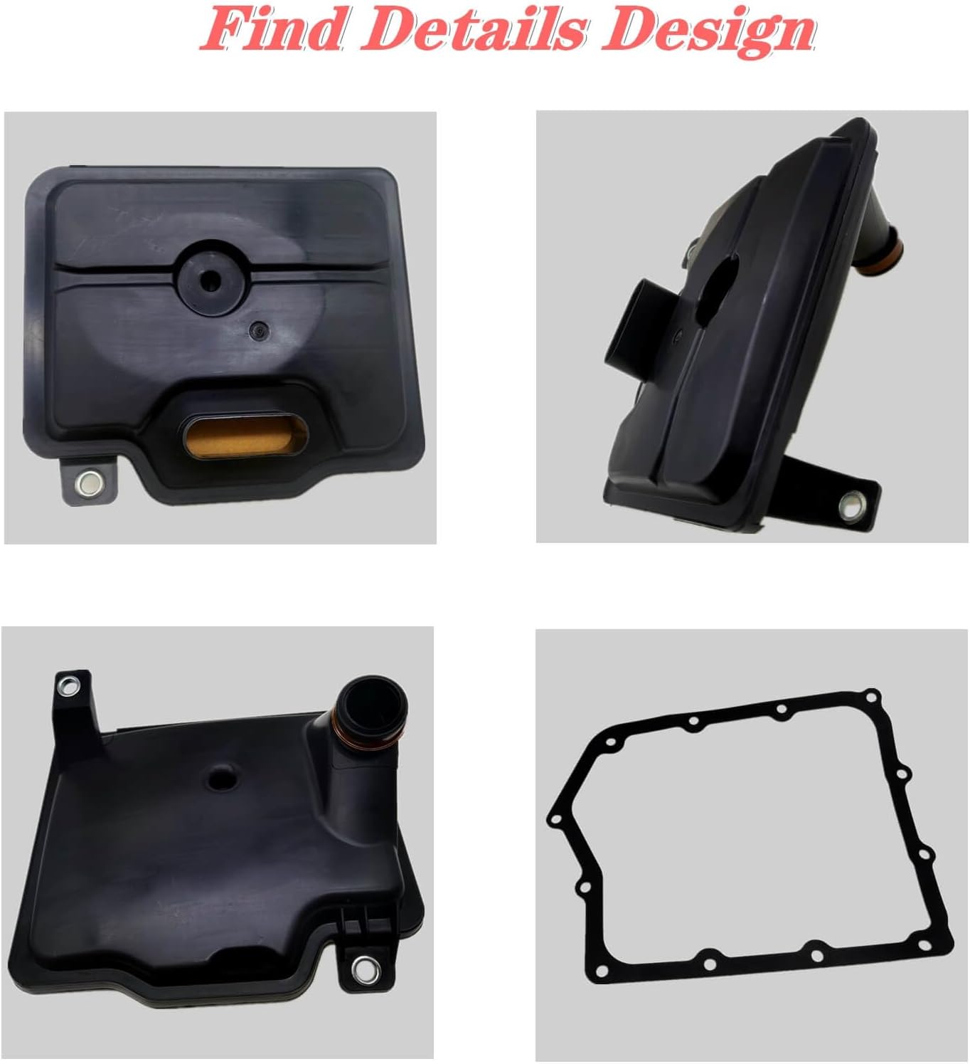 62TE 62TEA Automatic Transmission Filter and Gasket Kit,Fits for Dodge Grand Caravan Avenger Ram ProMaster Chrysler Town & Country 200# 68018555AA FT1240 58128