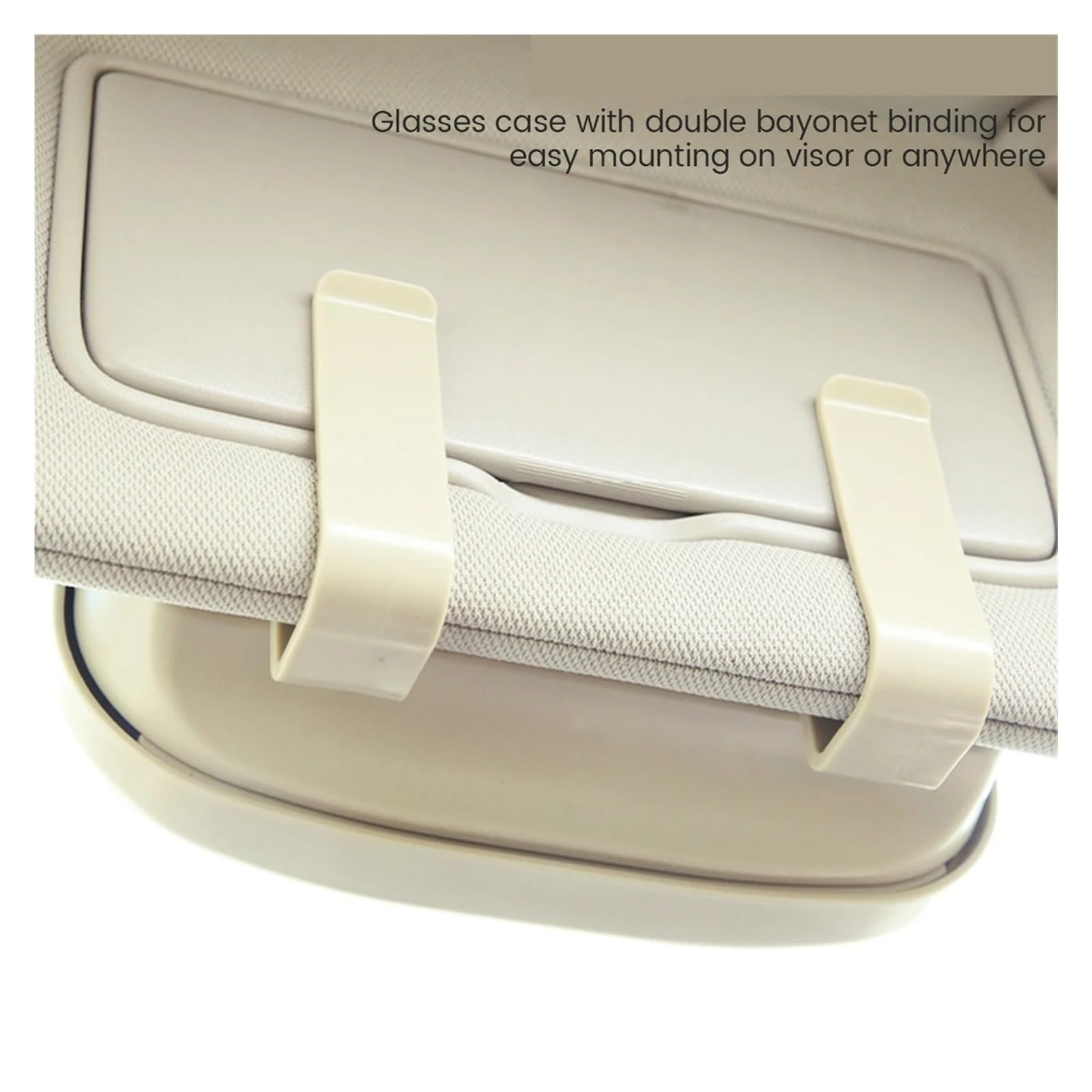 Porta Occhiali Interno Auto Accessori per Porta Occhiali da Sole Riutilizzabili Magnetici Multifunzionali con Scatola per per Visiera Universale per Auto(Gray)