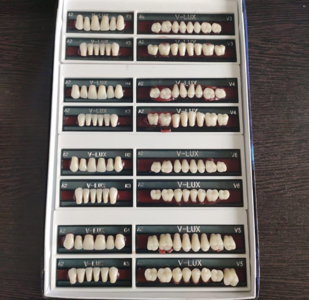 Dental Acrylic Teeth Kit 25 Size A2 Shade/Pack Of 1 Set/Acrylic Denture Teeth Set A2 (25 Size)-image-43