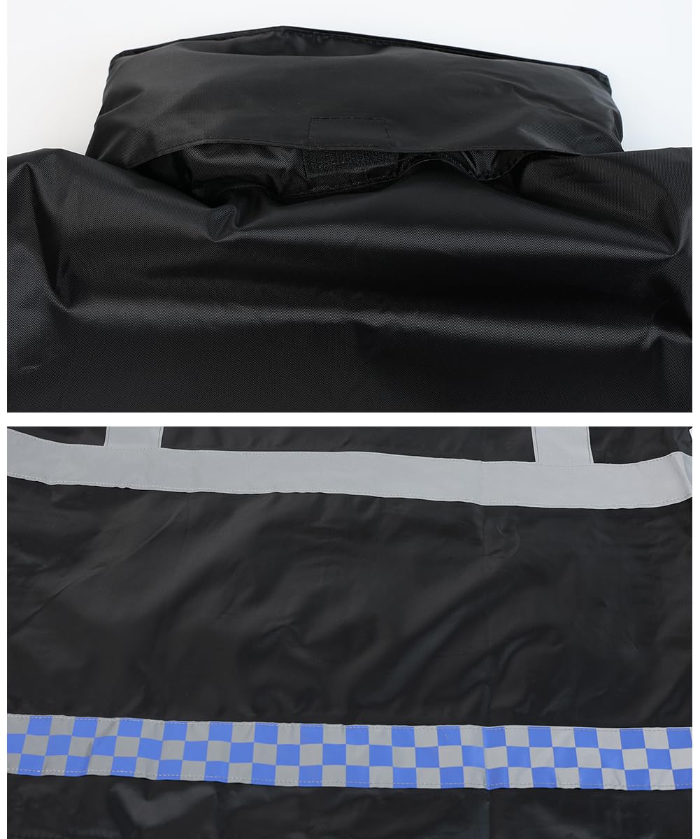 Impermeabile Unisex Tuta Antipioggia Riflettente Uomo Antipioggia 2 Pezzi Tuta Antipioggia Giacca Impermeabile da Lavoro Alta Visibilità Set di Giacca e Pantaloni da Pioggia