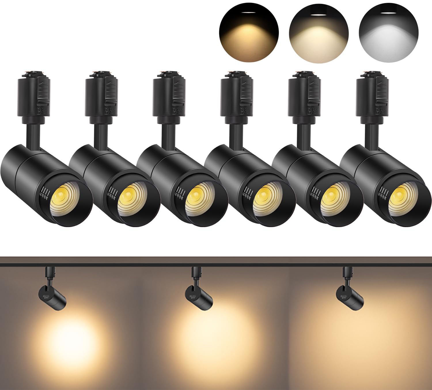 TuyuBEE 3色調節 ズーム可能 ダクトレール用スポットライト, LED一体型照明 10W(100W形相当), 明るい レールライト, 高演色CRI90+ ビーム Amazon.co.jp : TuyuBEE 3色調節 ズーム可能 ダクトレール用スポット