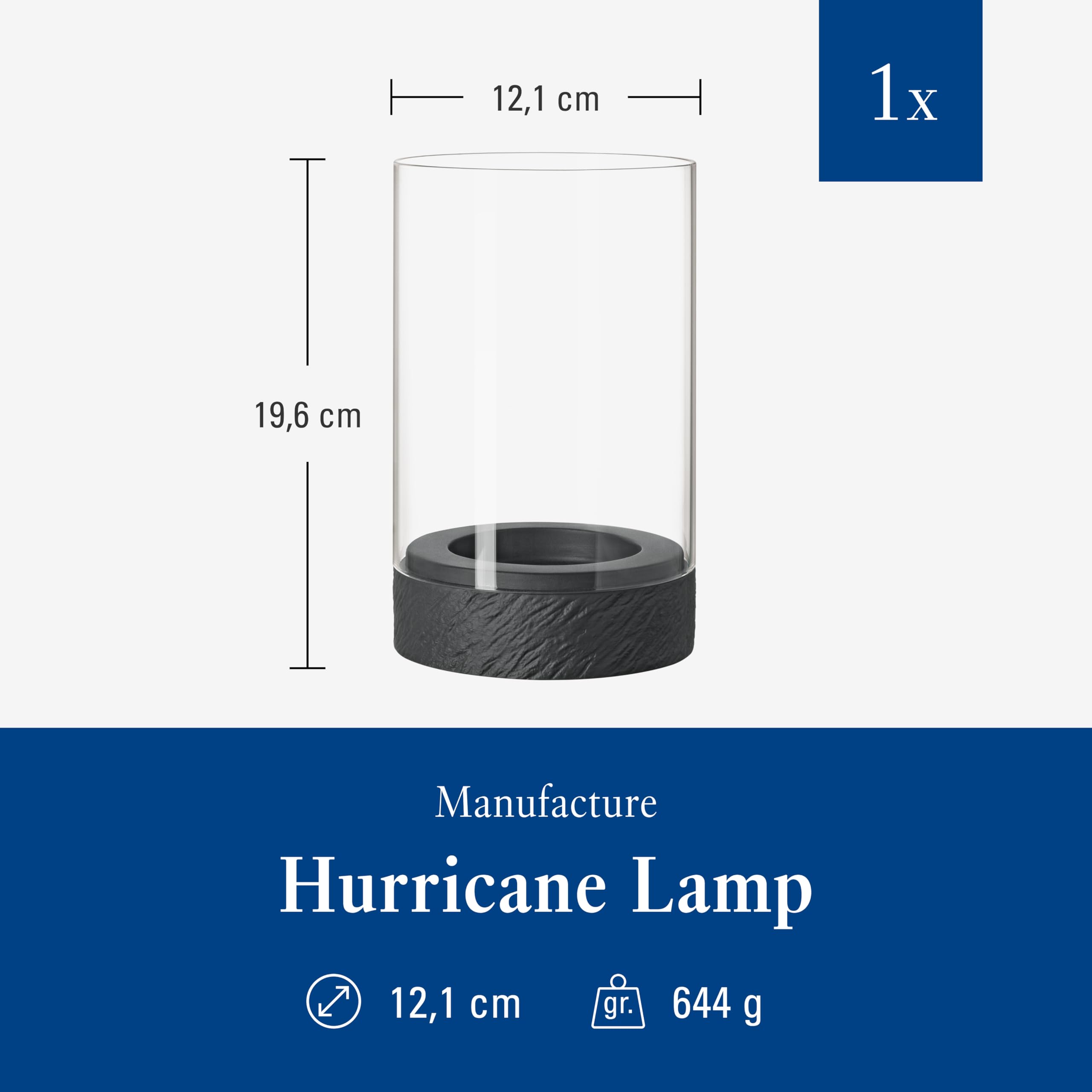 Amazon.com: Villeroy & Boch - Manufacture Rock Home Hurricane lamp