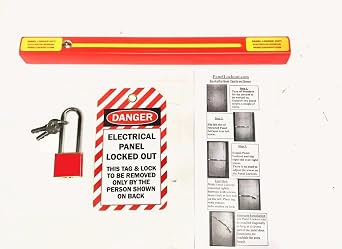 Panel Lockout - Two Complete Sets, $52.99ea - Keyed Alike Brass Locks