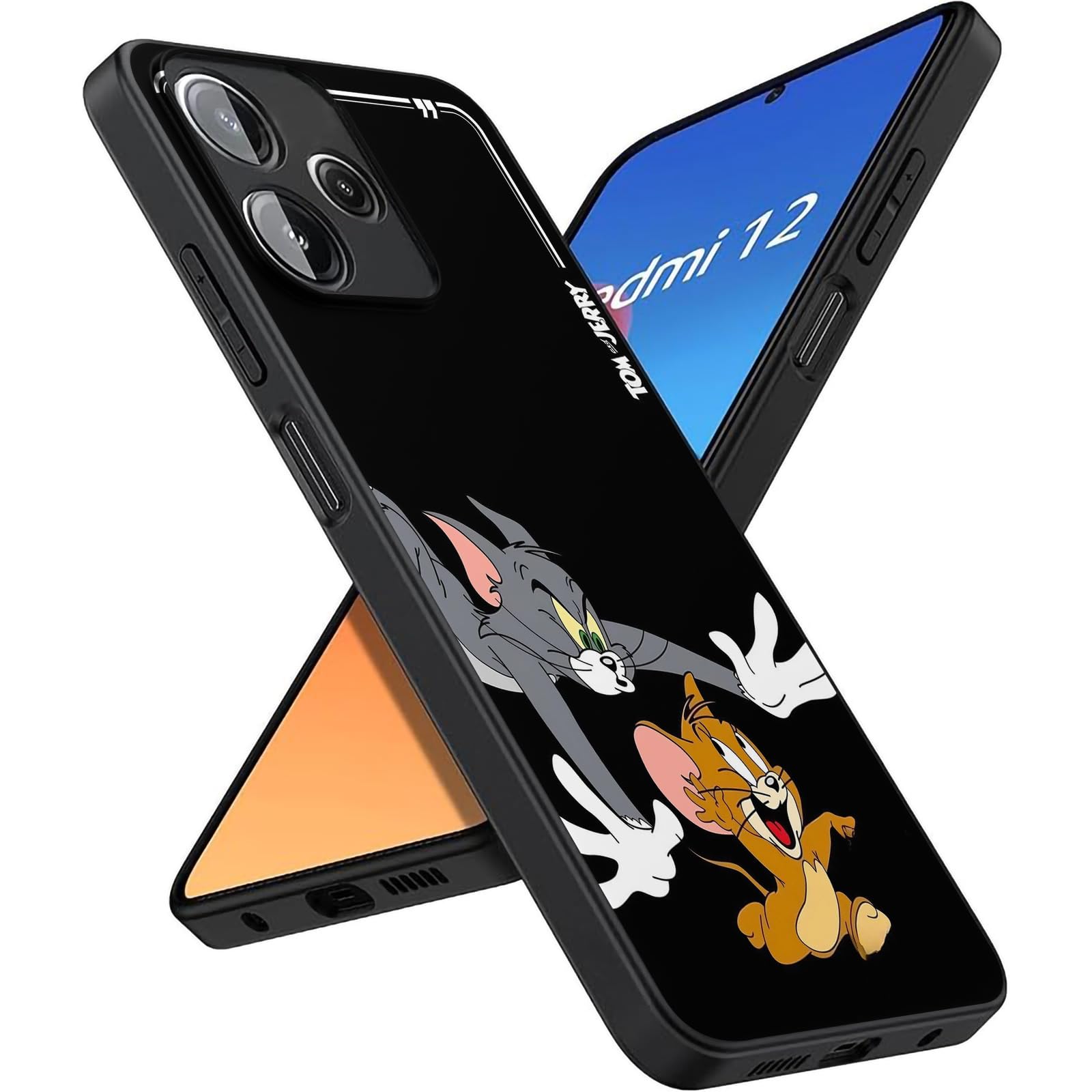 Amazon.co.jp: PANWONASS Redmi 12 5G 用 ケース トムとジェリー 漫画