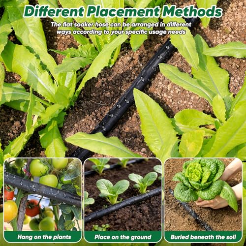 Save 50% on Tuzoc 50ft Soaker Hose with Drip Irrigation System