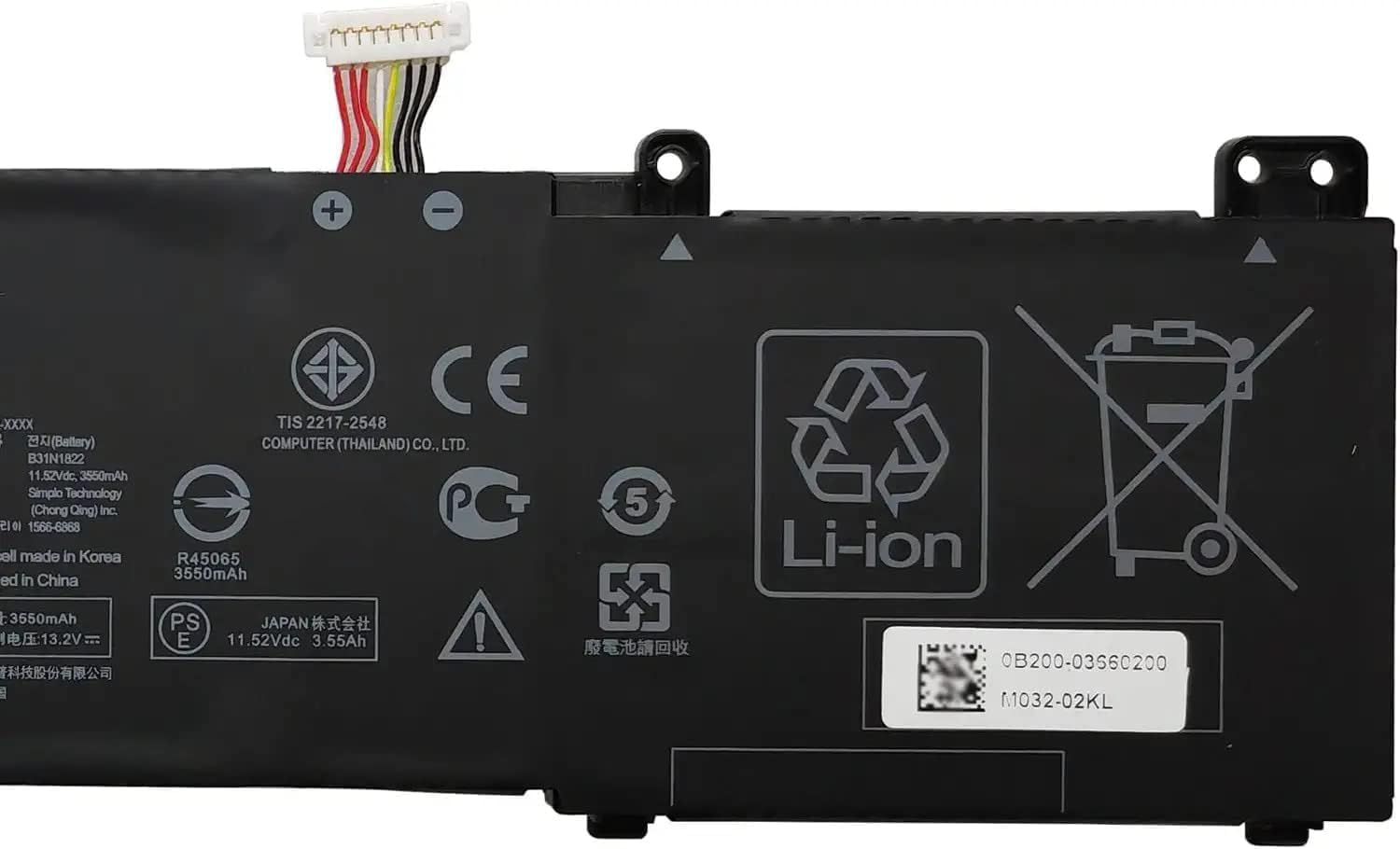 B31N1822 0B200-03220000 Laptop Battery Replacemnet for ASUS ZenBook Flip 14 UM462DA UM462DA-AI012T UM462DA-AI014T UX461FN-E1029T UX462 UX462D UX462DA UX462DA-2G Series(11.52V 42Wh)