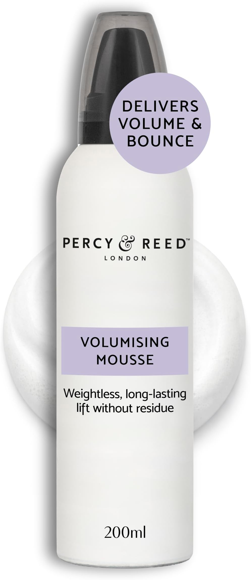 Volumising Hair Mousse 200ml, Weightless Foam for Fine Hair