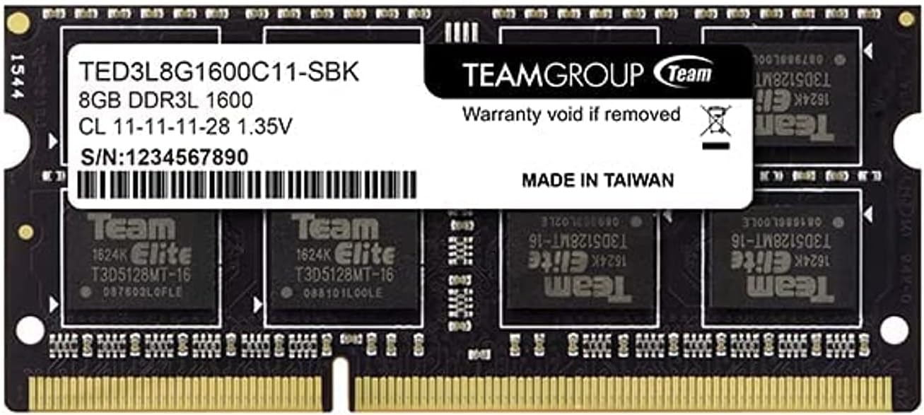 Team Group Teamgroup Ted3L 8G1600 °C11 S01 Memory So D3 1600 8Gb C11 Ell