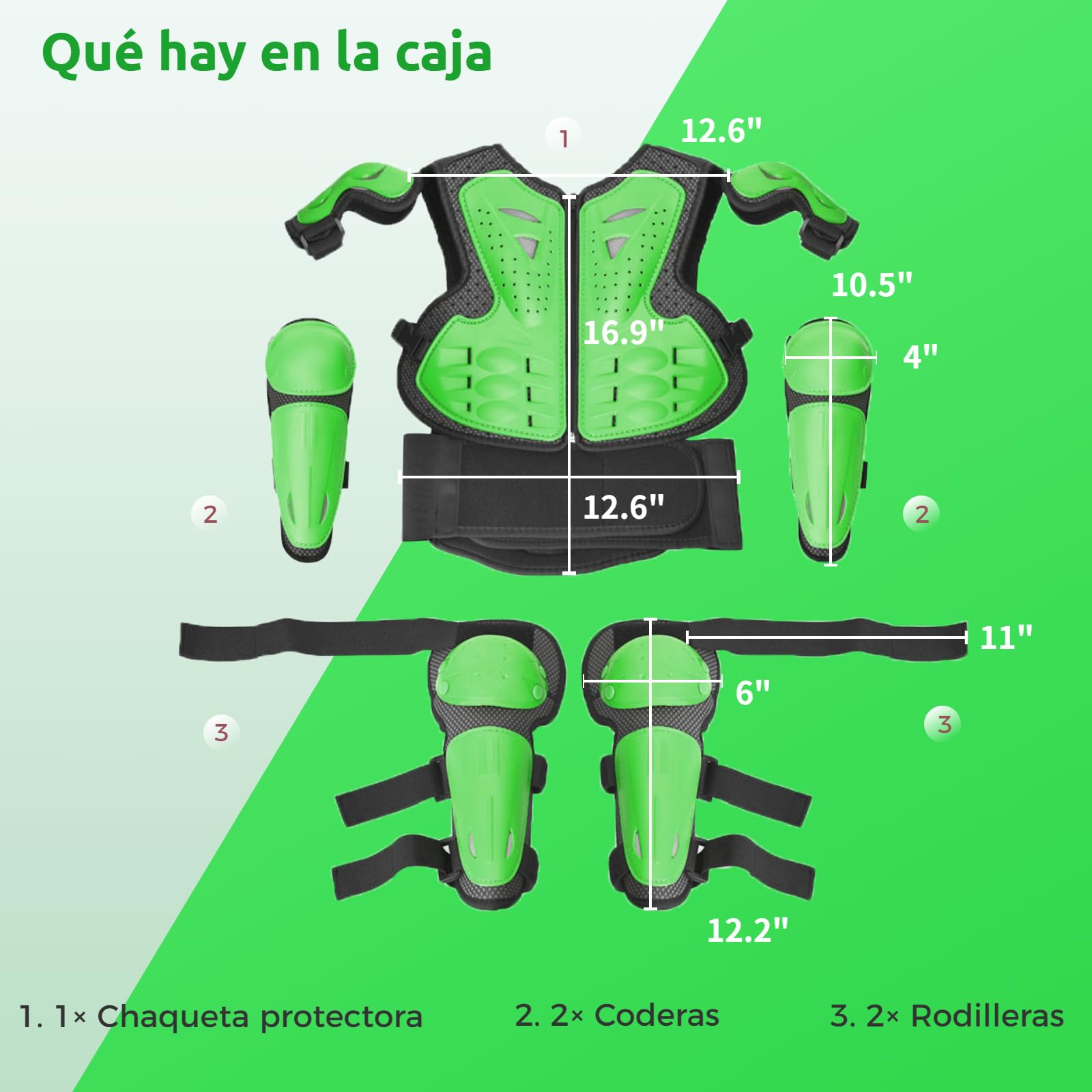 Armatura Moto per Bambini,JUSTDOLIFE 5 Pezzi Set di Armatura da Moto Protezione di Motocross per Bambini Ginocchiere Traspiranti Gomito Pettorina per Tutti I Terreni Ciclismo Sci Pattinaggio