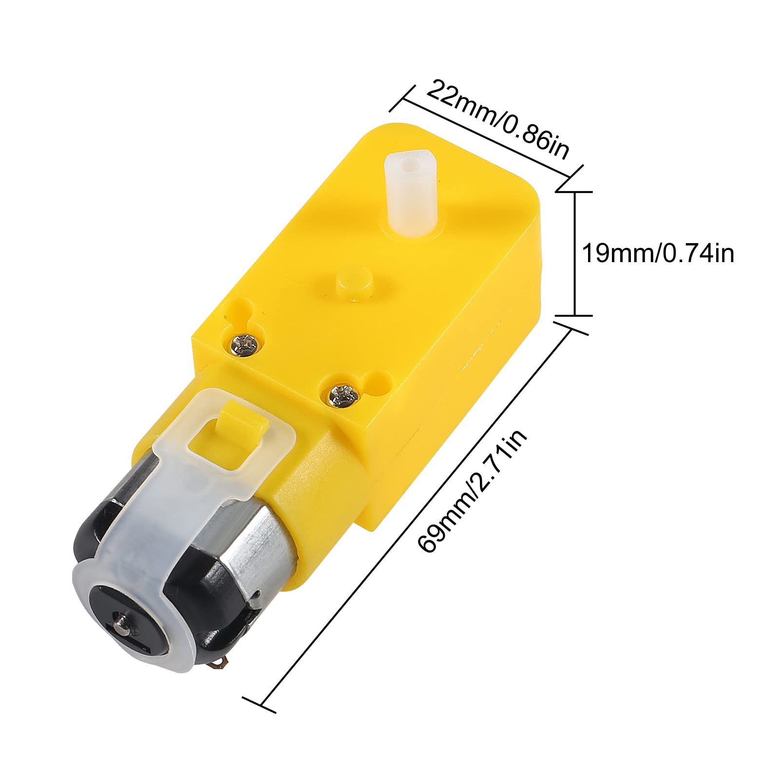 1:48 Gear Ratio TT Motor 8 Pack InkOcean 2 Pc Bo Motor 3V-6V DC Geared ...