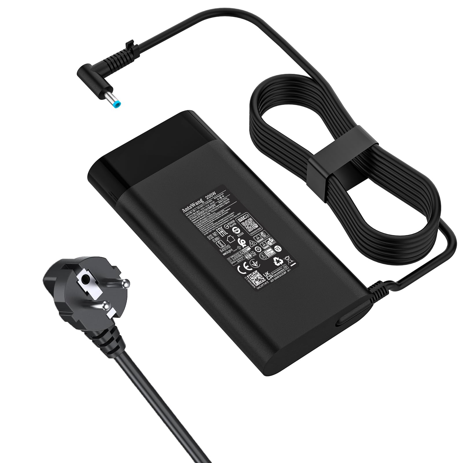 Caricatore da 200 W, 19,5 V, 10,3 A, adatto per HP Omen Pavilion Gaming Laptop 15 16 17 15t 17t ZBook Fury Create Studio 15 17 G3 G4 G5 G6 G7 G8 G9 TPN-DA10 ADP-200HB L0818 850 l. Adattatore di