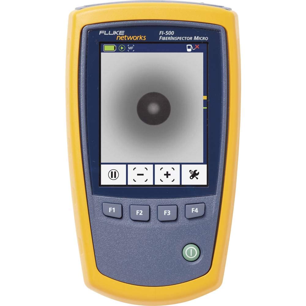 Fluke Networks FI-500 FiberInspector Micro-Fiber Optic Endface Inspection Scope Camera with PortBright Illumination