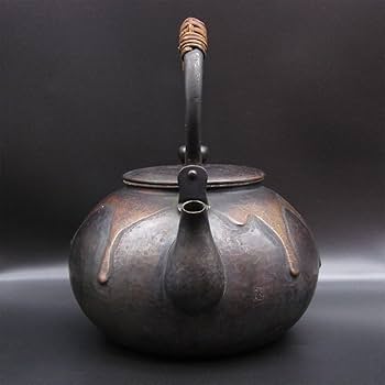 玉川堂鎚起銅器薬缶 1.5L適量 Amazon.co.jp: 玉川堂/やかん/銅製/目打ち/銅器/古い/茶道具/鎚