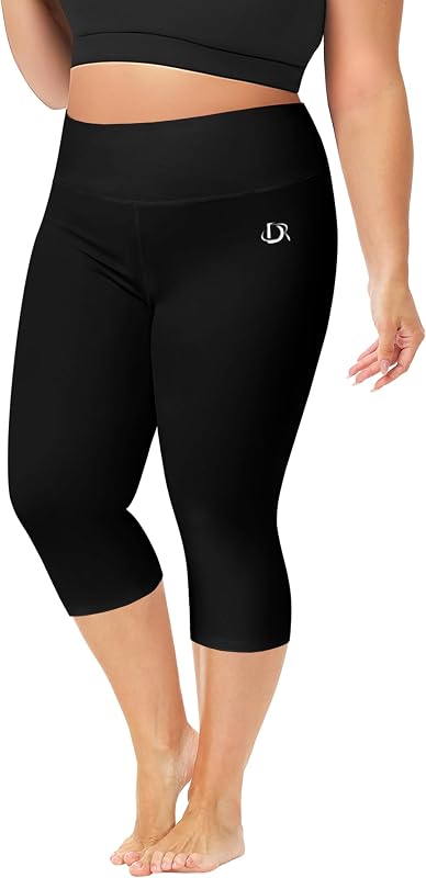 Deerose Swim Pants for Women Plus Size Swim Capris Water Surfing Leggings | Sun Protection Upf 50+ Swim Tights, Hawaiian Beach Rash Guard Quick Dry Pants, Tropical Athletic Fashion Water Sport Capris