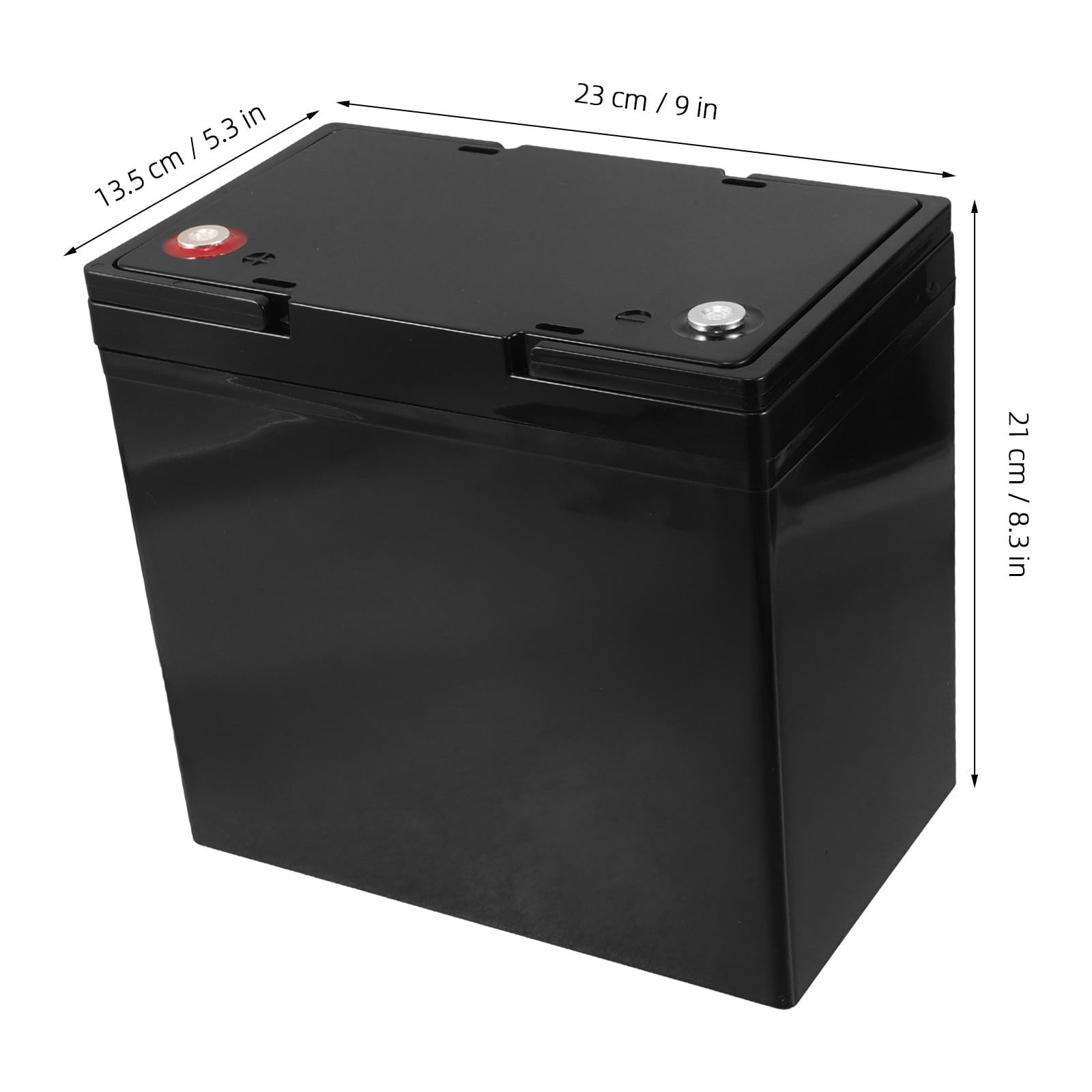 Batteriegehäuse aus Kunststoff für 12v Lithiummodule, Schwarz