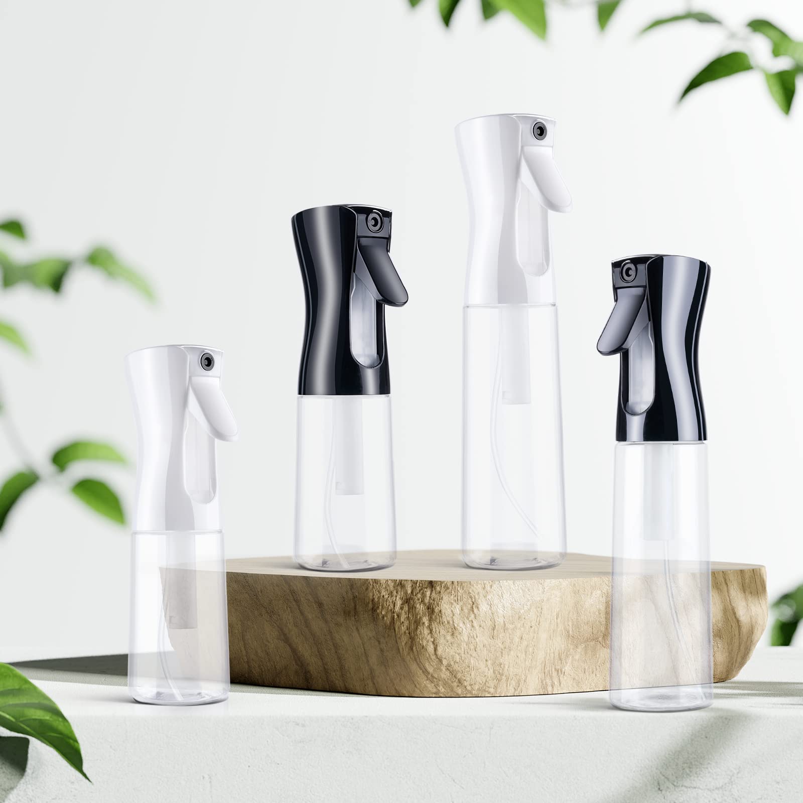 AOOWU Botella de spray para el cabello, 2 uds vacías de agua continua, pulverización fina multifuncional