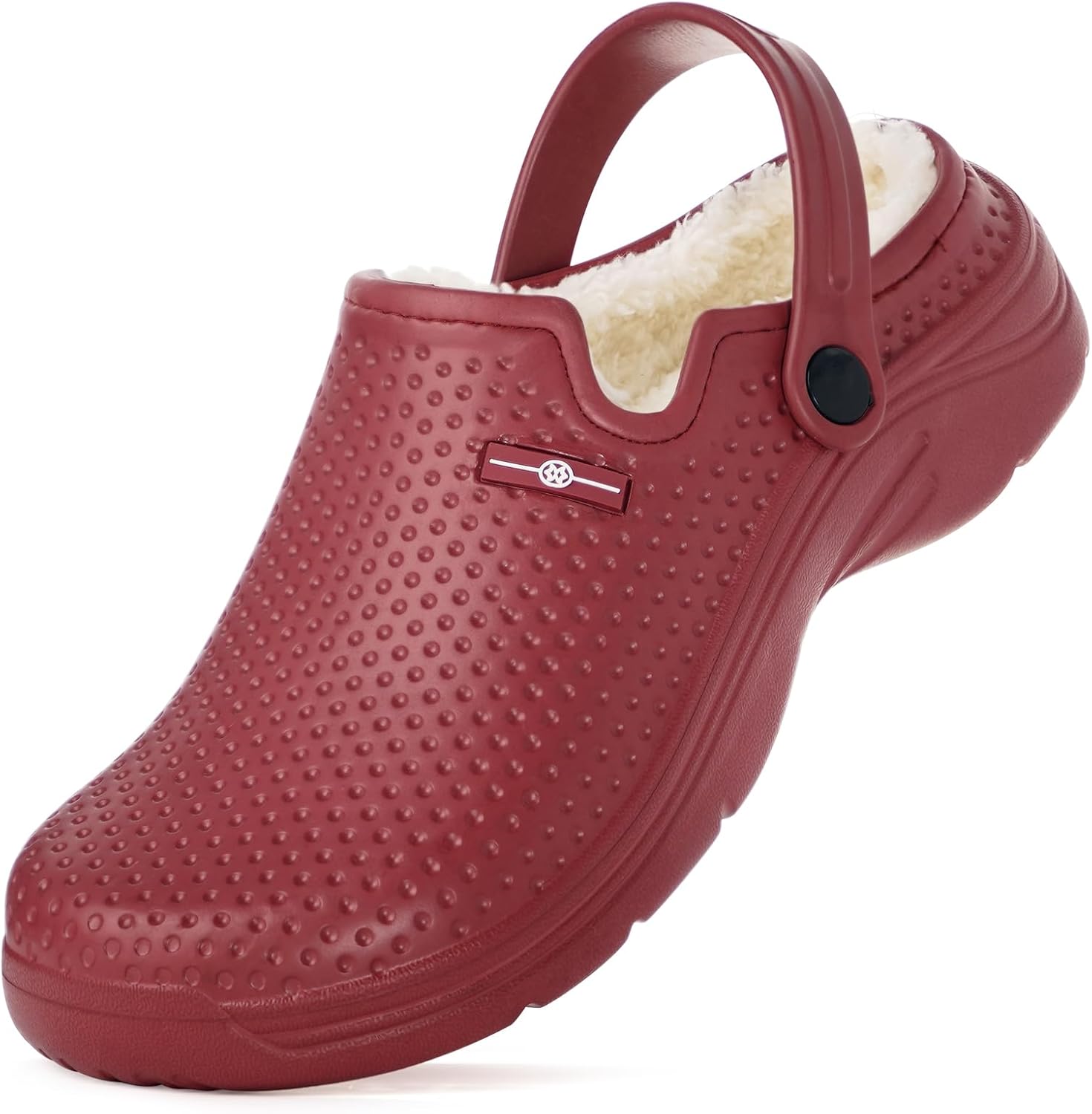 Men's Women's Lined Clogs Winter Waterproof Slippers Slip On Garden Shoes Non-Slip Home House Slipper Indoor Outdoor Mules with Soft Fleece Lining