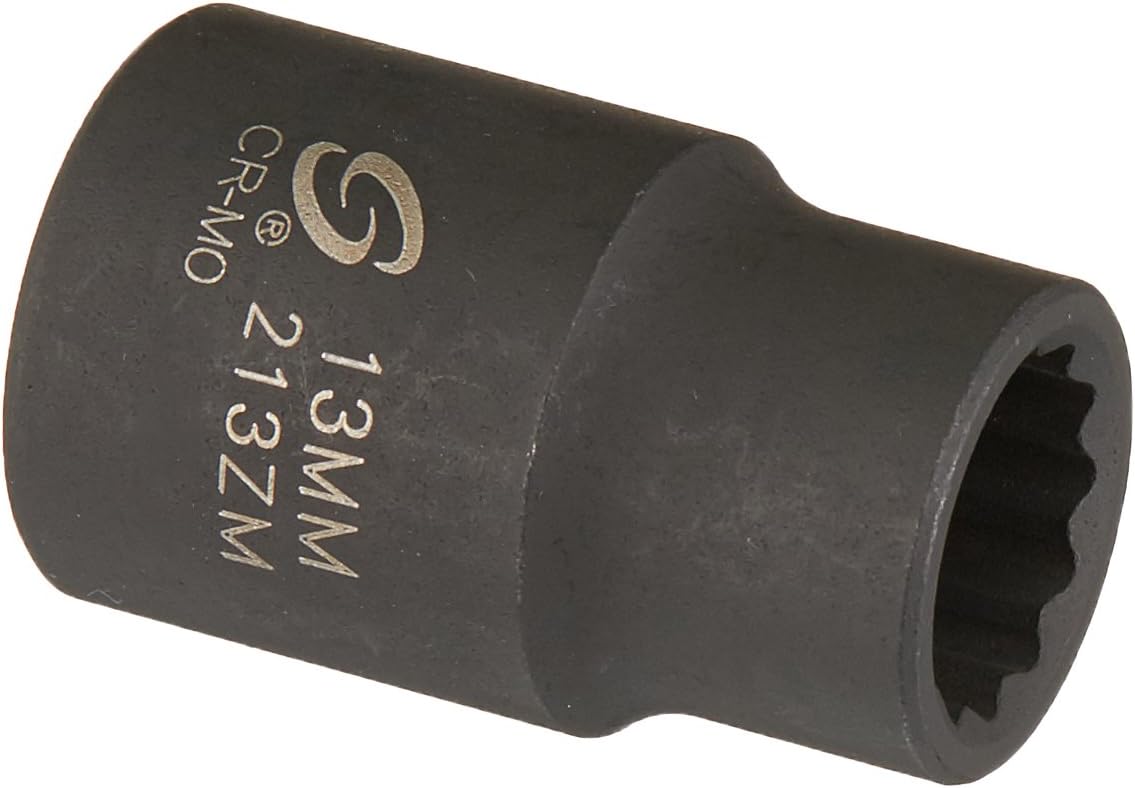 Sunex 213zm 1/2-Inch Drive 13-mm 12-Point Impact Socket