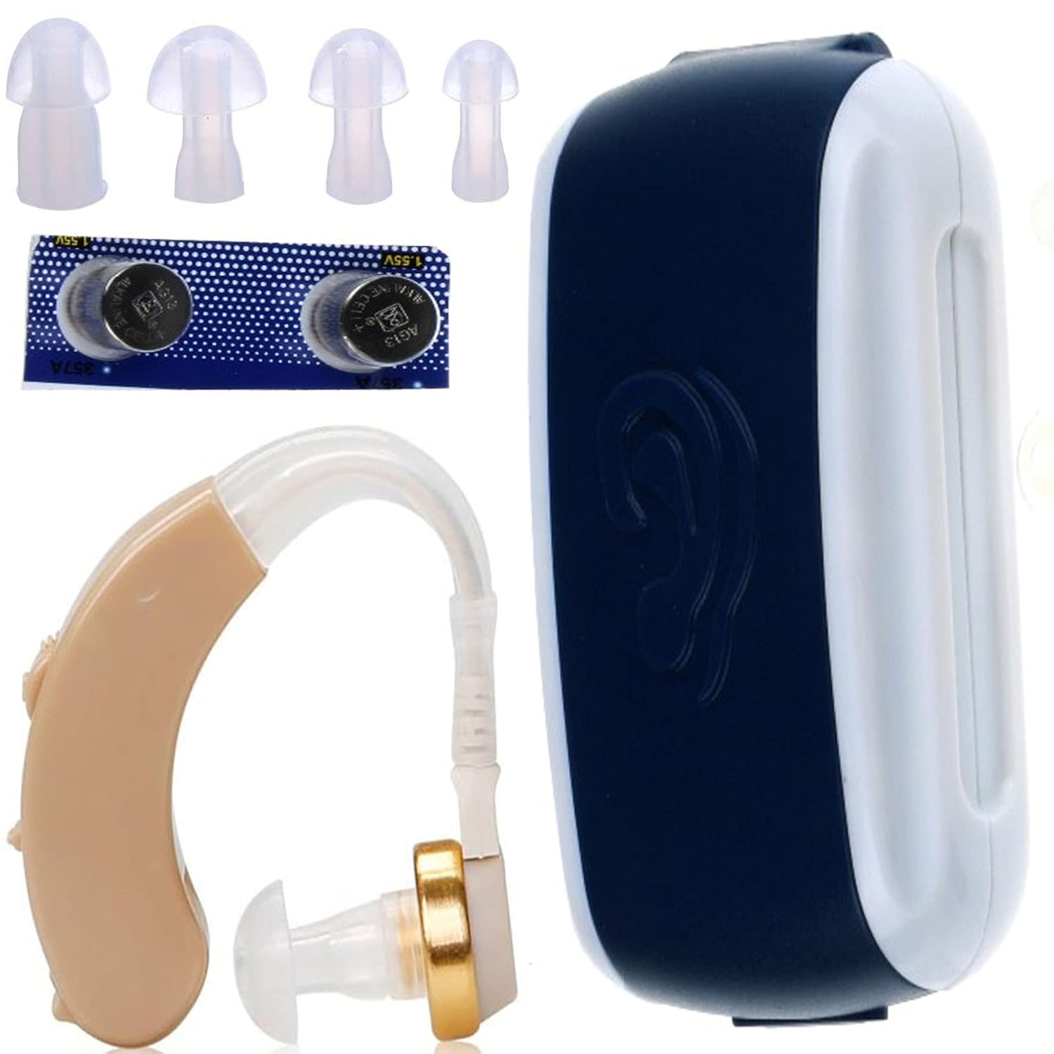 Ear hearing care aids wireless mini hearing aid sound voice amplifier
