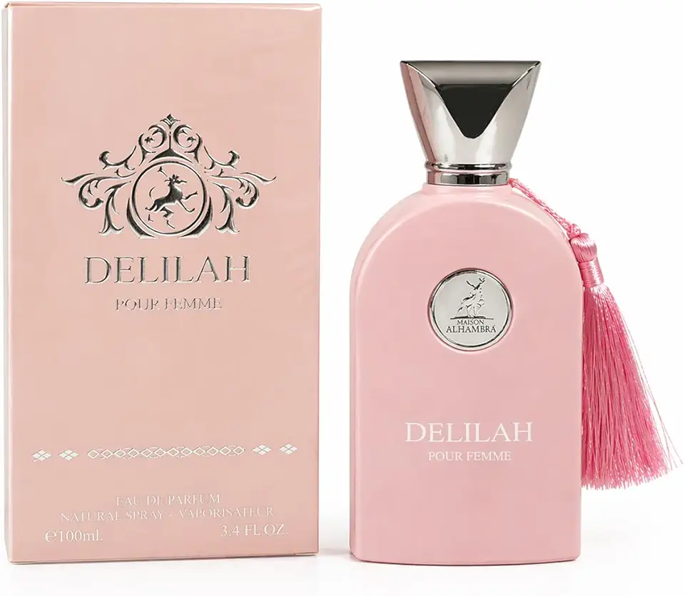 Perfume árabe Delilah 100ml - Eau de Parfum feminino - Longa Duração - Original | Fragrância doce floral sofisticada e elegante, ideal para mulheres que gostam de perfumes marcantes