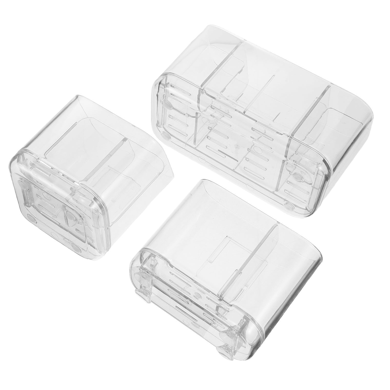 Soporte de Pared 3 Piezas para Cepillos de Dientes y Pasta