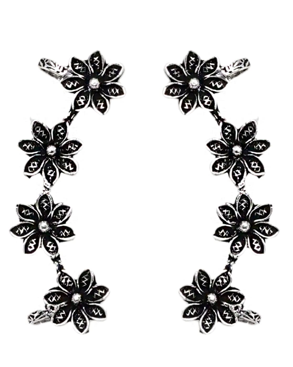 See full amazon price history chart for Teejh Ekta Silver Oxidised Floral Earcuffs For Women Teejh Ekta Silver Oxidised Floral Earcuffs For Women (B09J8Y829K) Amazon Price History, Amazon Price Tracker