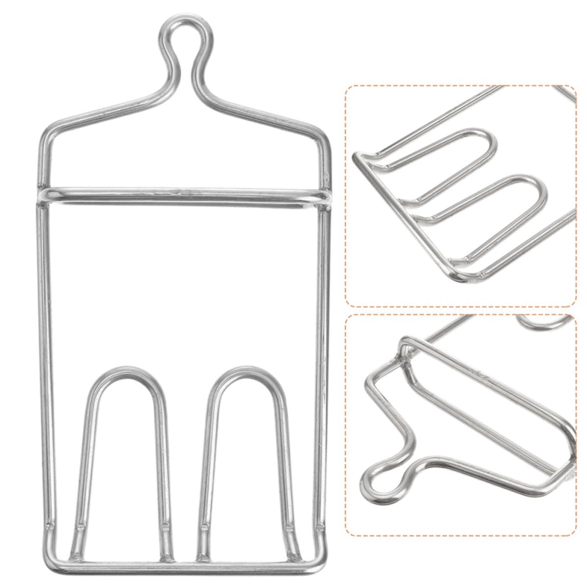 Luxshiny Ganci per Carne Robusti in Acciaio Inox, 2 Pezzi