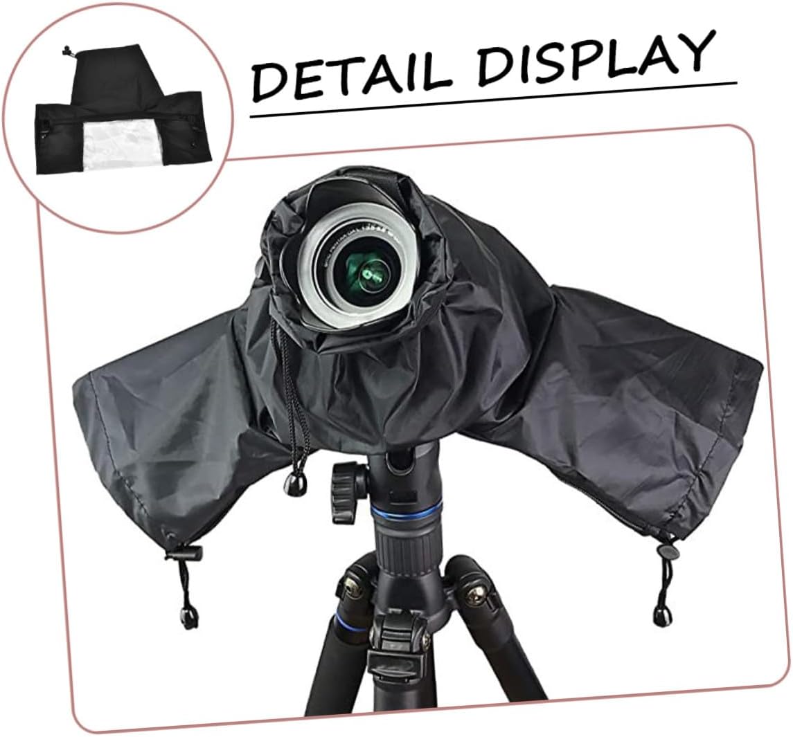 Toddmomy Professional Camera Rain Cover Waterproof Protective Sleeve for Outdoor Photography with Dustproof Long Telephoto Lens Hood for DSLR and Mirrorless Cameras
