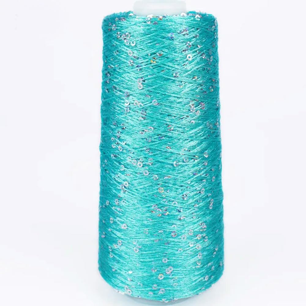 TPIONEER 500G Glitter FancyYarn Sequin Hand Crochet Thread Knitting Clothes Needleworkyarn With Sequins Knitting Yarn Needlework Sequins โ image 1