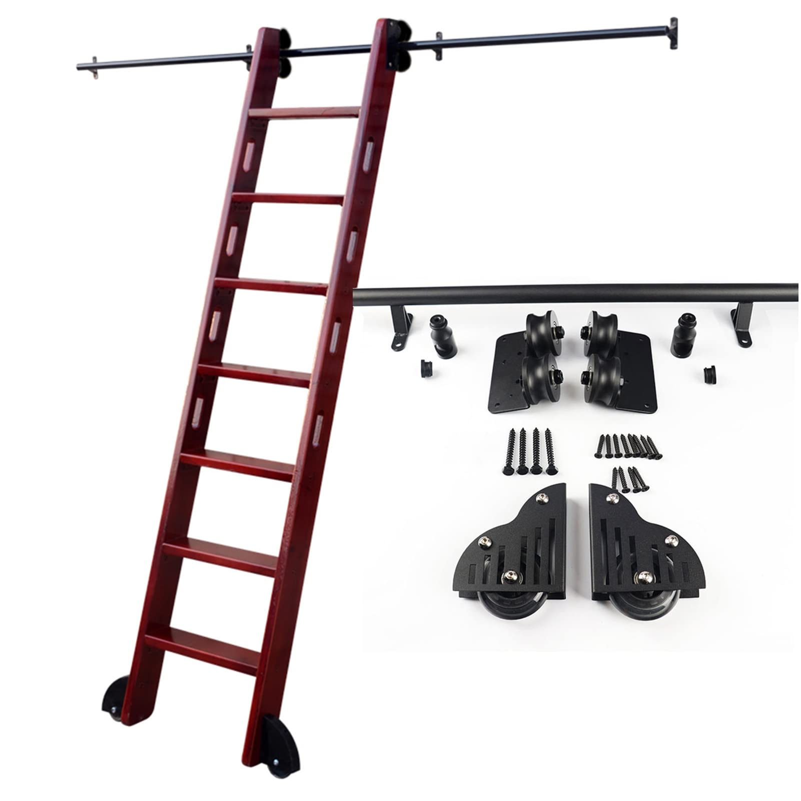 Kit matériel pour échelle coulissante réglable de 2m à 6m système rails