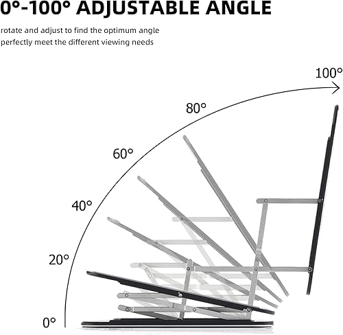 Miniatura 8 de Soporte de escritorio para teléfono celular, soporte de respaldo plano, multifuncional, portátil, aleación de aluminio, plegable, soporte Ssmall