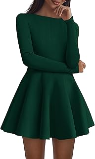 PRETTYGARDEN Fall Cocktail Dresses for Women Elegant Classy Wedding Guest 2026 Long Sleeve Homecoming Party A Line Mini Dress OEKO-TEX STANDARD 100