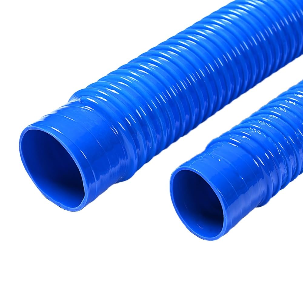 Manguera De Plástico Azul PVC De 1 Metro, Tubo Telescópico De 40-100mm De Diámetro Interior, Tubo De Ventilación Azul, Tubo De Escape(Inner Diameter 50mm)