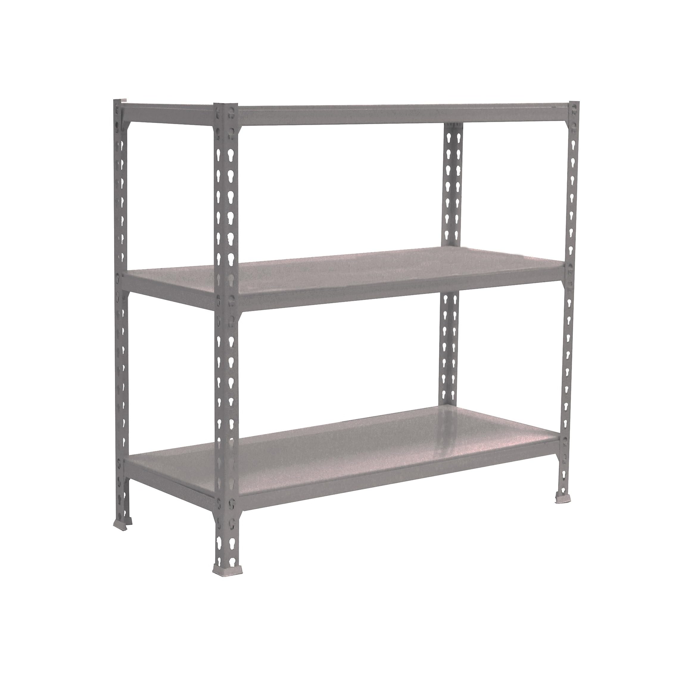 Simonrack Estantería Almacenamiento y 3 Niveles, 200 kg, Capacidad de Carga y Punto de flexión, 900 x 1100 x 400 mm, Estante de Carga Pesada, Estante de Garaje, Gris - Simonclick