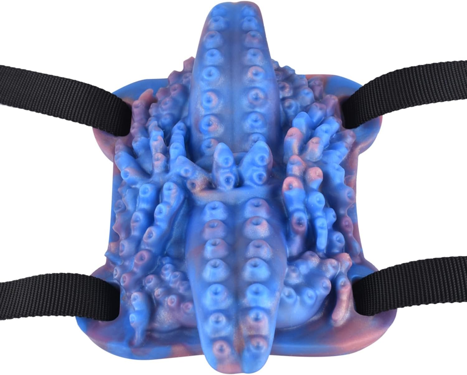7.68 inch Tentacle Silicone Strap On Sit and Ride Dildo with Harness, Wearable Tentacle Dildo with Belt Adult Sex Toys for Women Couples