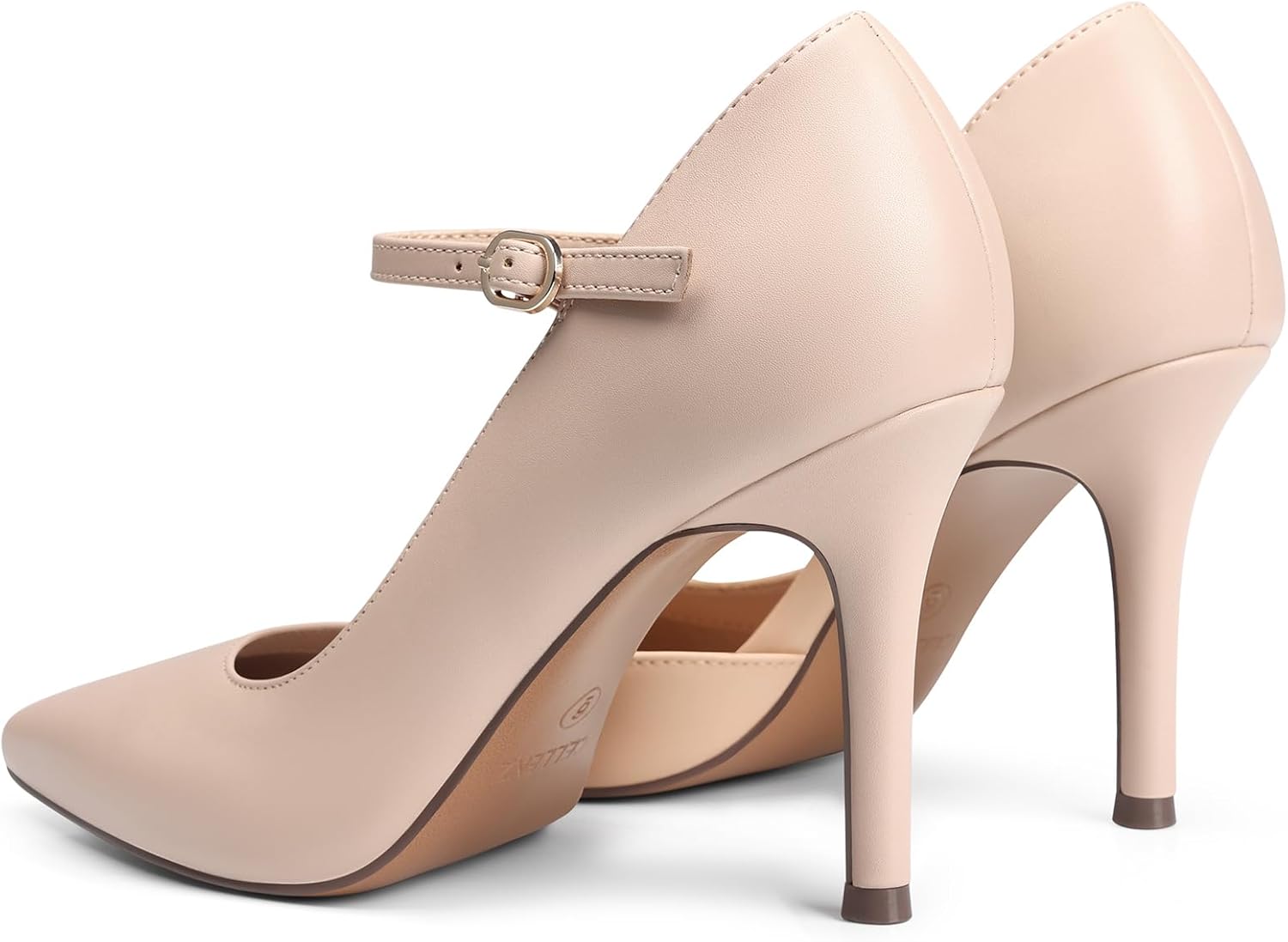 Women High Heels Pumps: Closed Pointed Toe 3.5-Inch Stiletto Heel, Strappy Dress Office Formal Graduation Shoes Sexy Prom Dance Wedding Pump Shoe - Image 4