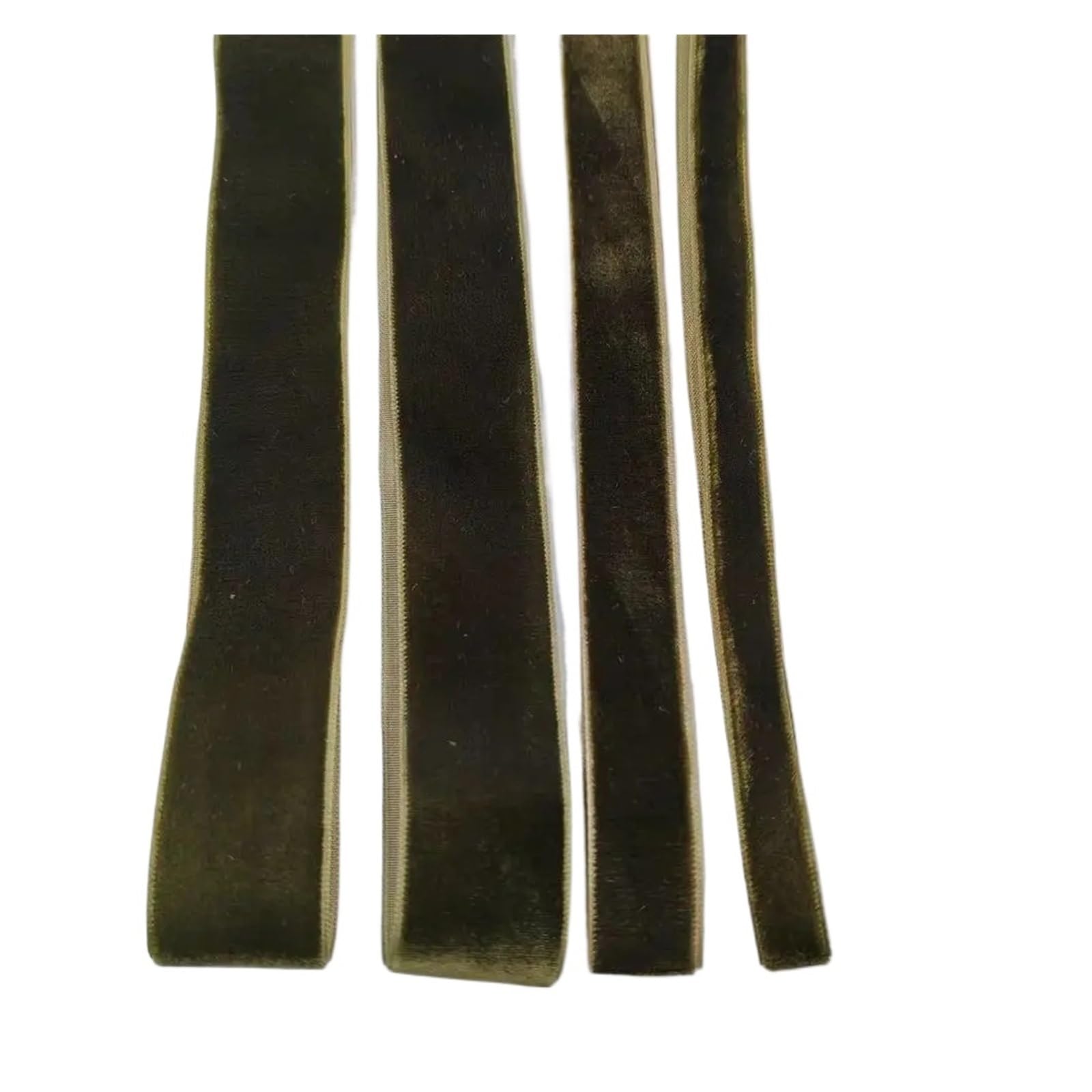 Cintas de raso, Cinta de terciopelo una sola cara Verde musgo 6-25 mm 5-300 yardas(25mm x 20 yards)