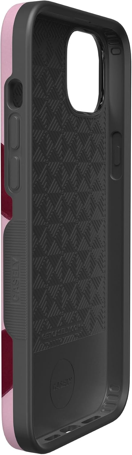 Casely iPhone 14 Plus Case | Whole Lotta Love | Plum Hearts | Bold Protective Design | MagSafe Compatible Design