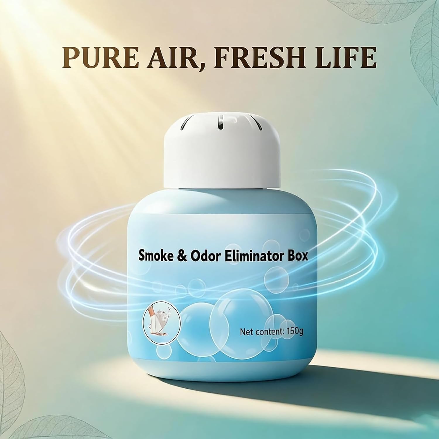 Smoke & Odor Eliminator Box for Home, Indoor Air Purifier Magic Box, Natural Plant-Based 150g Air Freshener, Long-Lasting Freshness for Pets Dust Smoke PoIIen Dander Smell (3)